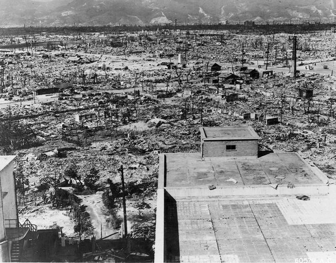 Hiroshima after the bombing.